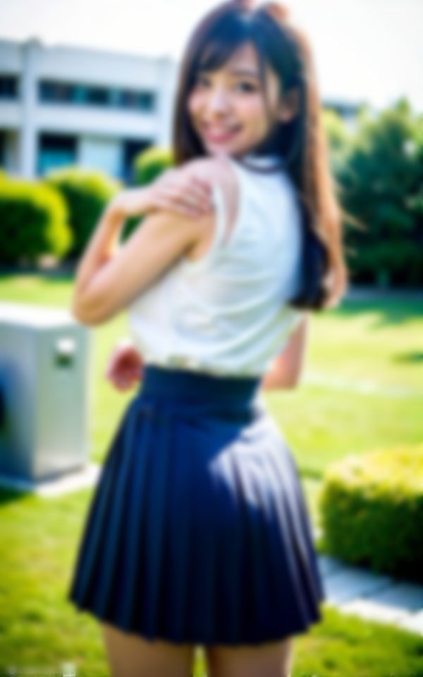 サンプル画像1:パパ活援交してると噂の学園No.1美女に声をかけたら…。(AIエンジェル) [d_364554]