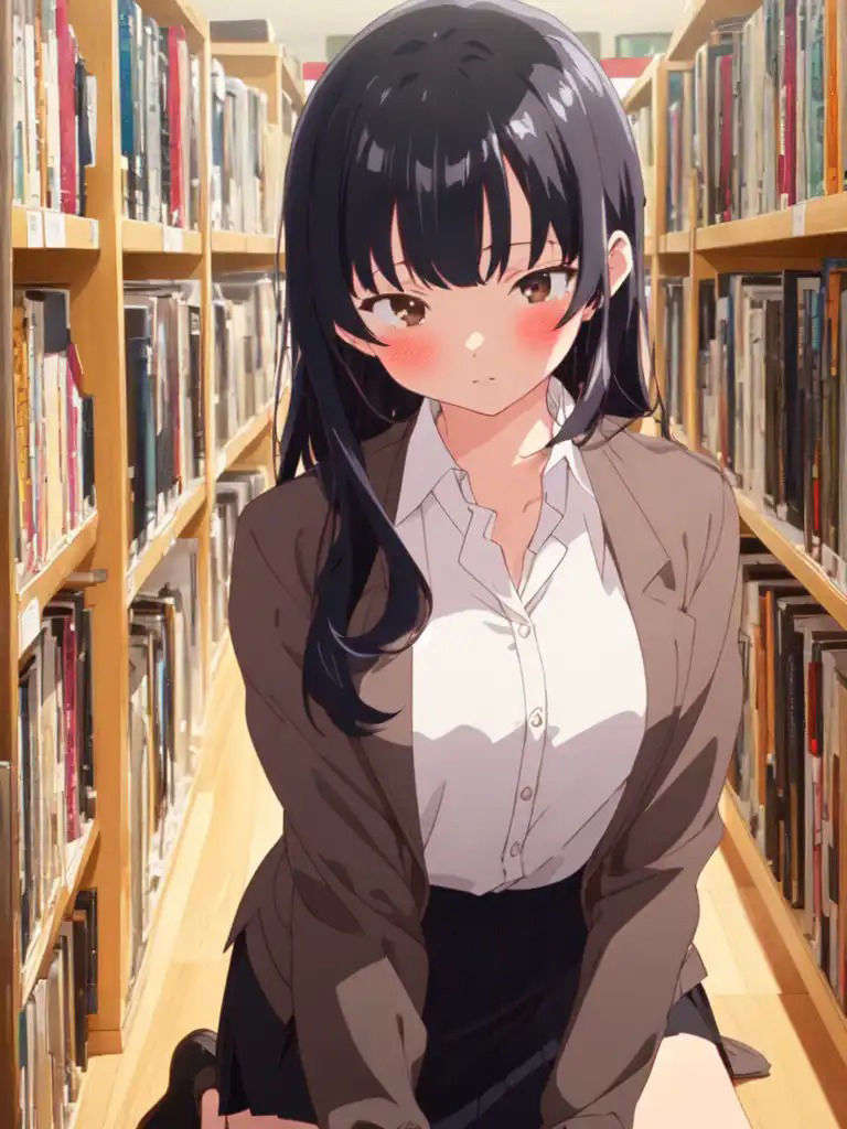 サンプル画像5:図書姦の女神(シロウト商会) [d_364581]