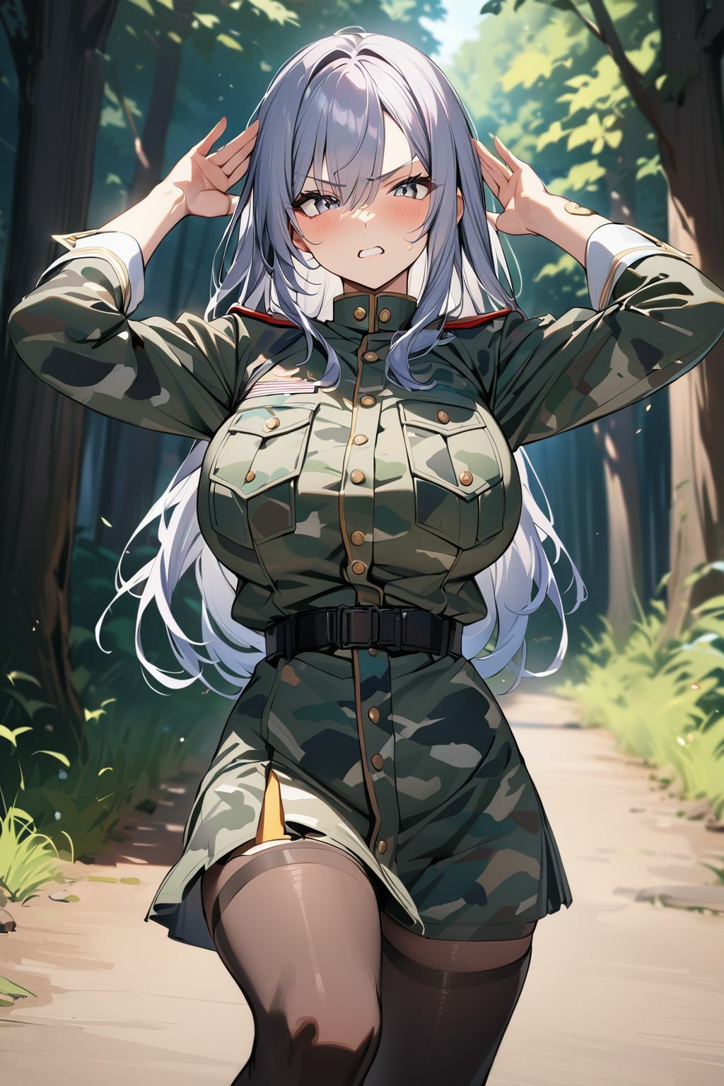 サンプル画像1:敵地で囚われた軍の女上官(肉欲の園) [d_364630]