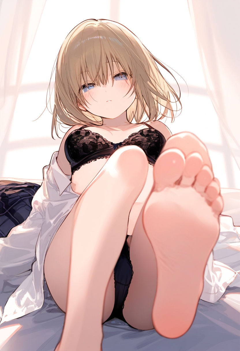 サンプル画像2:下着×足裏(そしー屋) [d_364698]