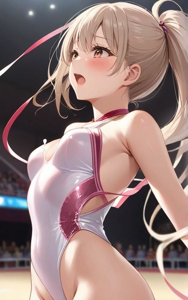 サンプル画像1:レオタードが食い込み過ぎて エロいのでやっちゃた！ ヤダッ、みんな見ないで下さい！(火の小鳥) [d_364758]