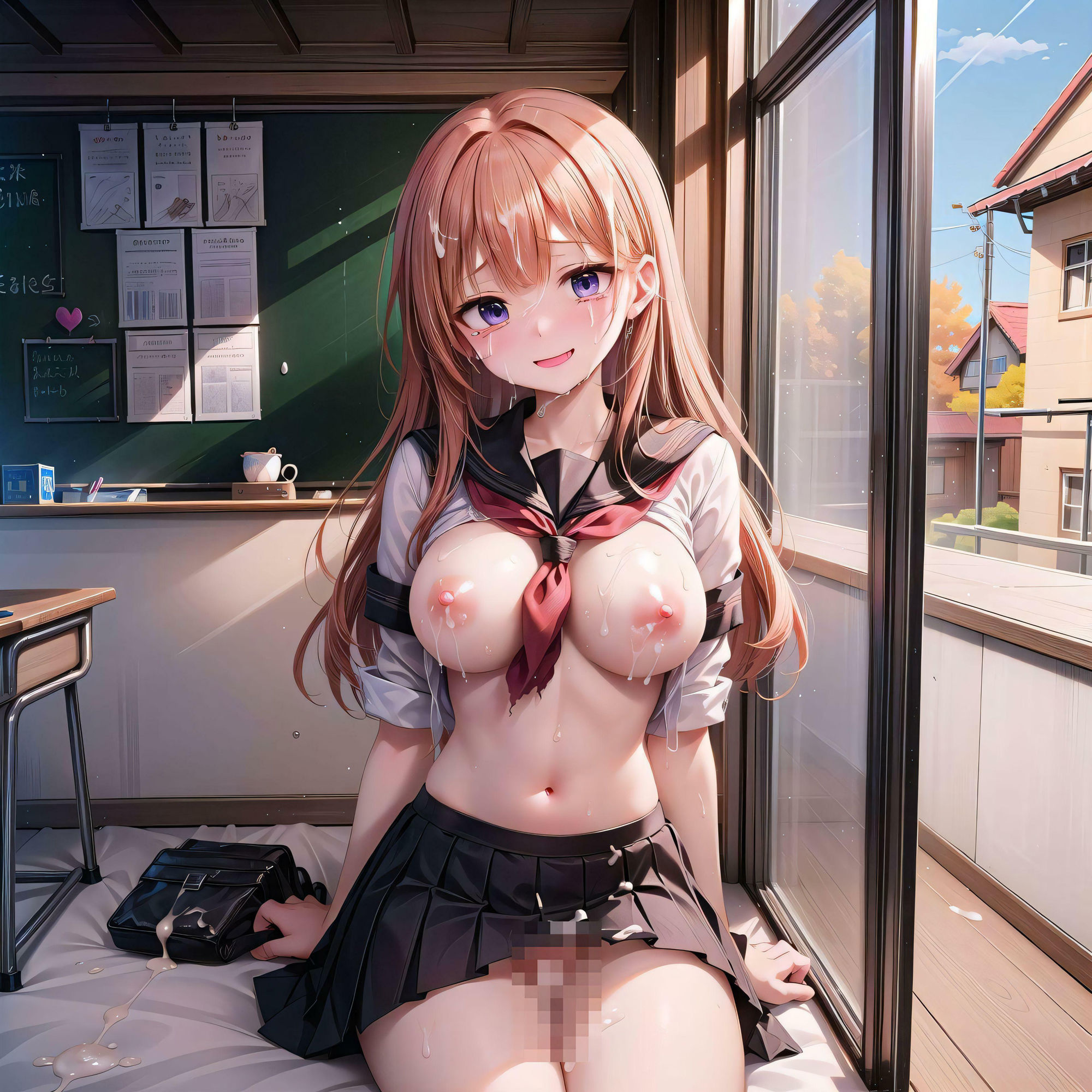 サンプル画像6:巨乳事後少女(官能ラビリンス) [d_364804]