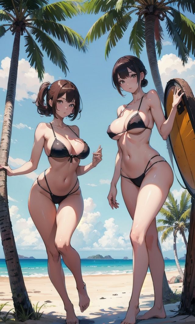 サンプル画像2:女友達 AIイラスト集 ちょっとエッチな関係(アホデン) [d_364826]