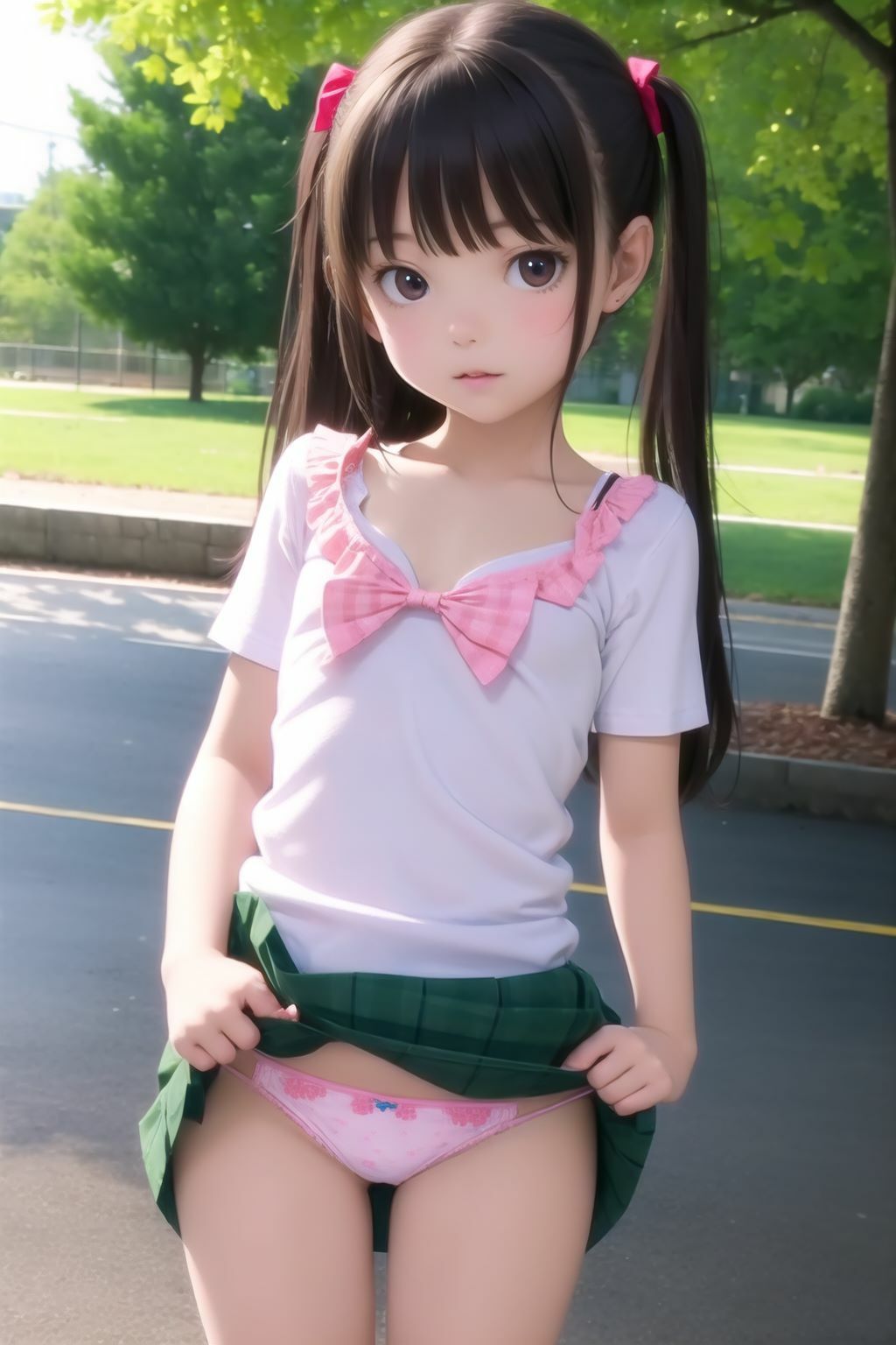 サンプル画像4:い〇いけ少女たちにパンツ見せてもらったw(密林王国) [d_364868]