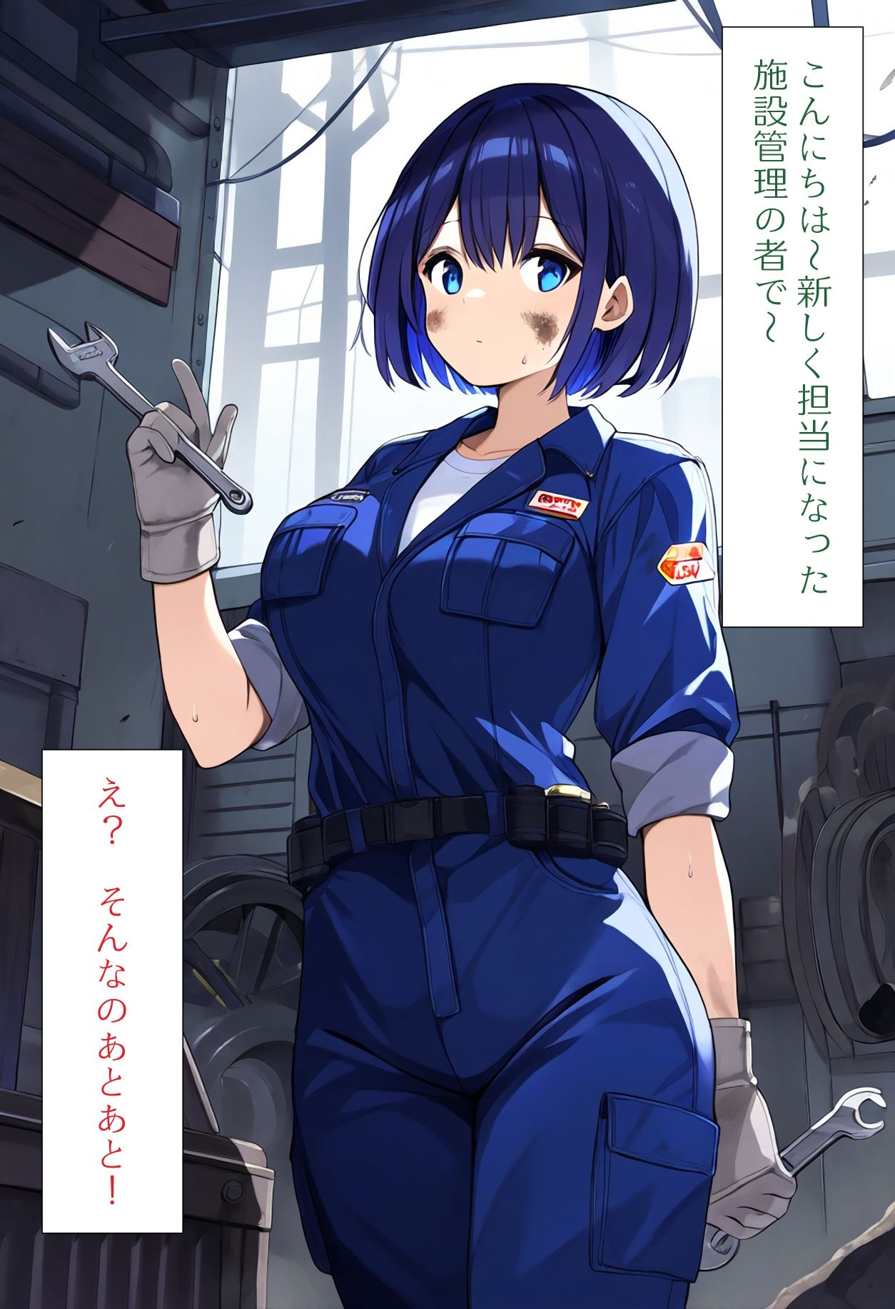 サンプル画像1:［AI生成イラストCG集］紅一点サバサバ女子を 本当に男扱いした結果のCG集(しそ@SISO_r18) [d_364935]