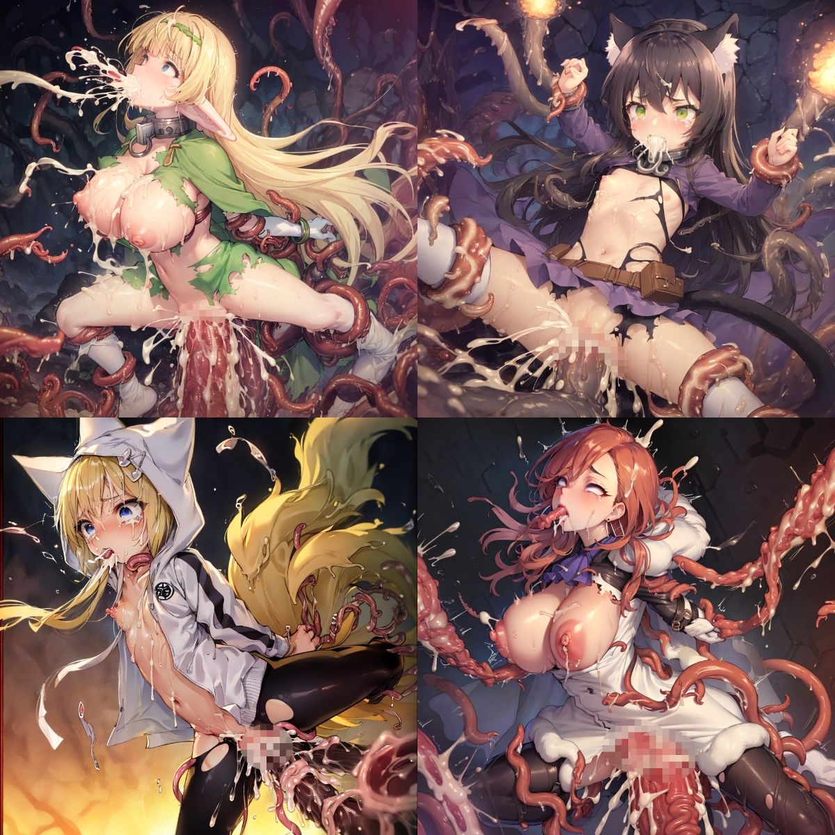 サンプル画像6:アニメキャラ触手はぁはぁCG集 2021冬春編(AIUEOEKAKI) [d_365109]