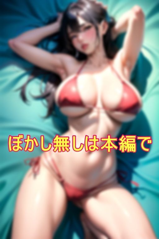 サンプル画像6:全裸より恥ずかしい変態御用達マイクロビキニ着用の爆乳痴女ギャルとビーチで生ハメ(YNHC) [d_365303]