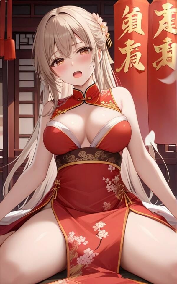 サンプル画像3:男を魅了するチャイナドレスの虜になりました！ アツいのだして！(青春の淡い光) [d_365343]