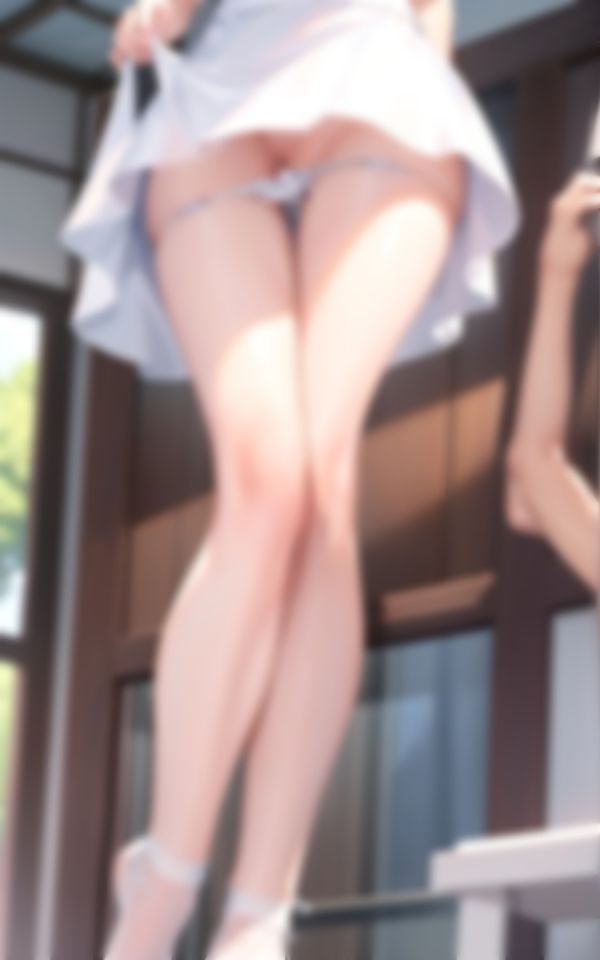 サンプル画像3:ある診療所で行われた新人ナースがパンツを見せる研修(I LOVE AI) [d_365438]