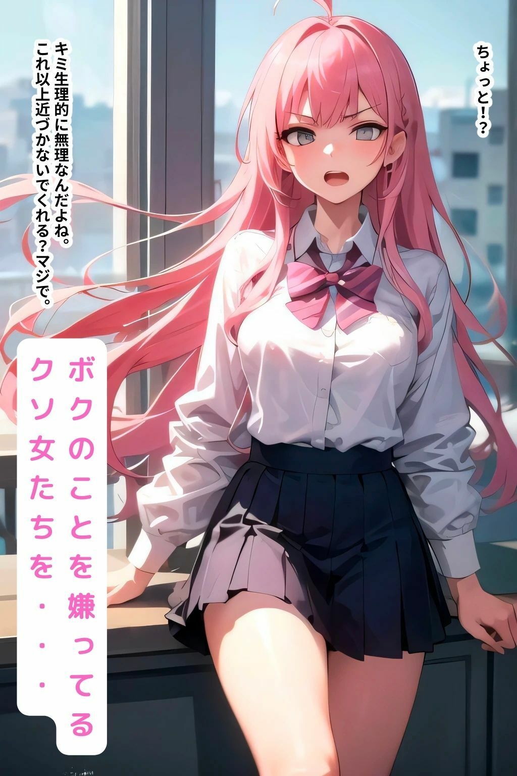 サンプル画像1:ボクを嫌っているナマイキなクソ女たちをバコバコに犯して妊娠させる話(NF太郎) [d_365546]