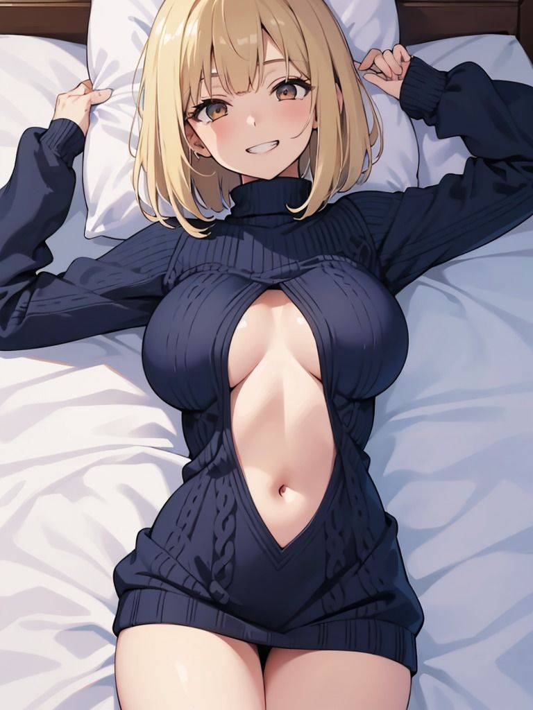 サンプル画像3:セーターのお姉さん詰め合わせ？CG集50枚？(ネウ狼の色仕掛け倉庫) [d_365598]