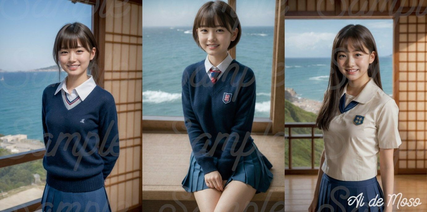 サンプル画像3:【4K】卒業直後の合法JKと温泉旅行【500枚】(AIで妄想) [d_365696]