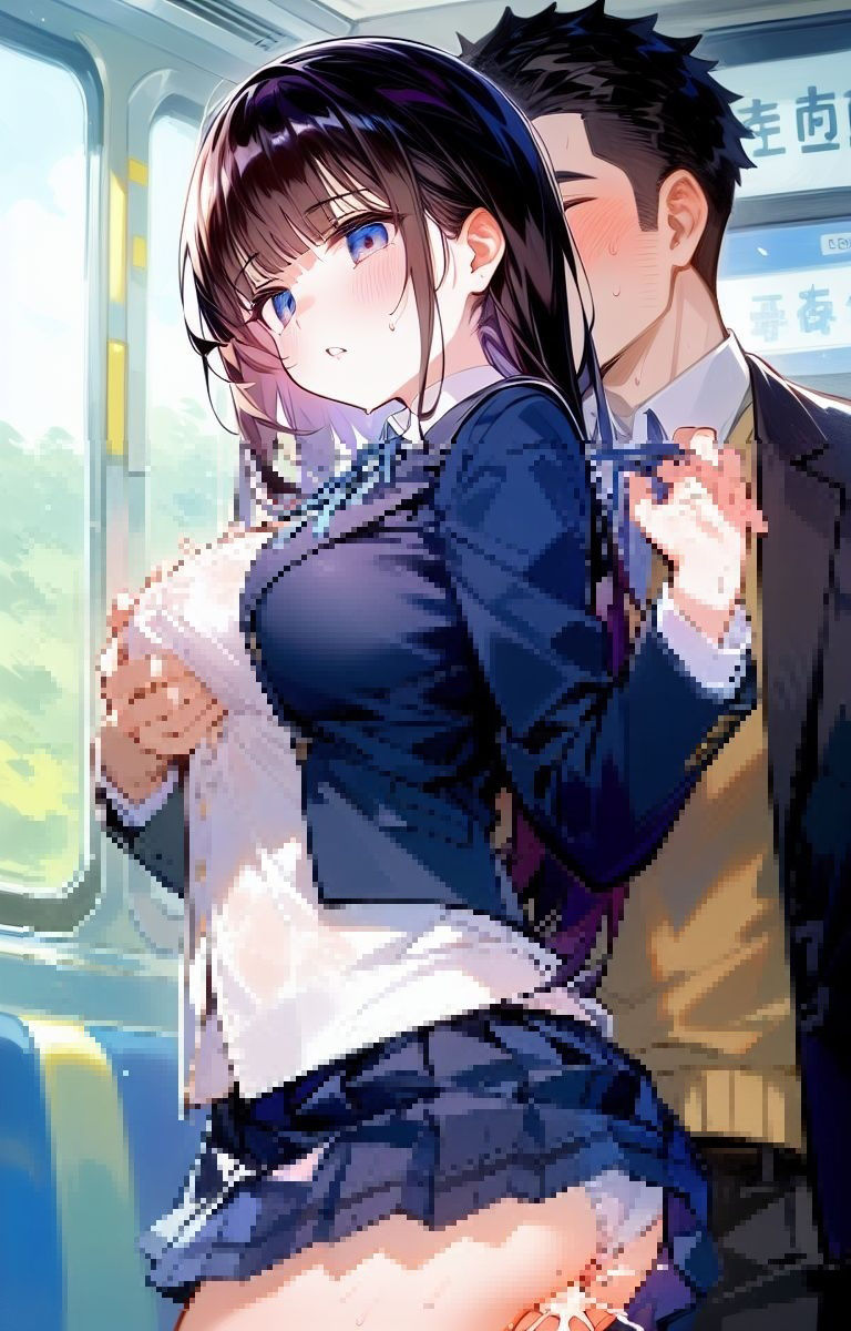 サンプル画像1:電車内の秘密の調教(みっくすゼリー) [d_365710]