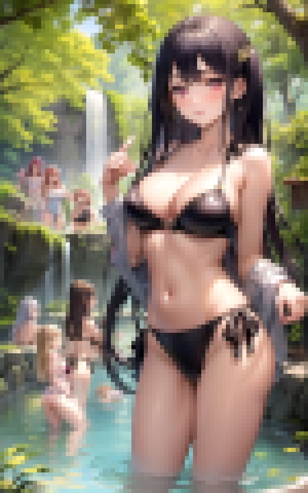 サンプル画像3:妄想浪漫〜温浴貸切温泉でメイド達と…〜(セクシャルスクリプト) [d_365761]