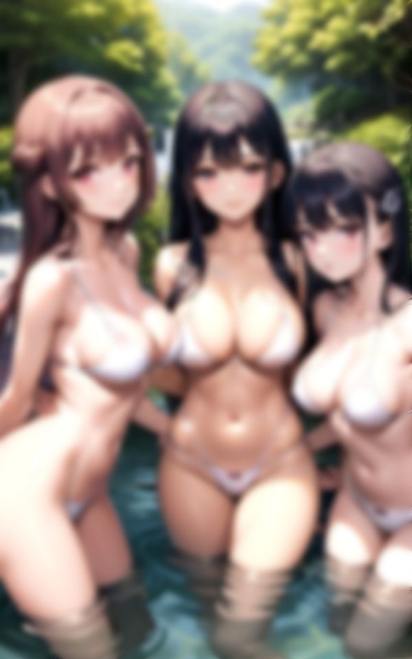 サンプル画像2:スタイル抜群の美女たちが集まるハーレム天国の秘湯(えいあいLOVE出版) [d_365770]