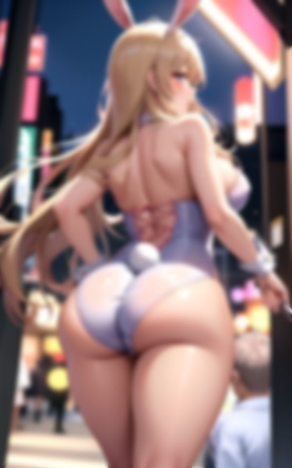 サンプル画像5:夜の街で煌めくヒップで誘惑してくるHな美女撮影記録(あゆみAI) [d_365776]