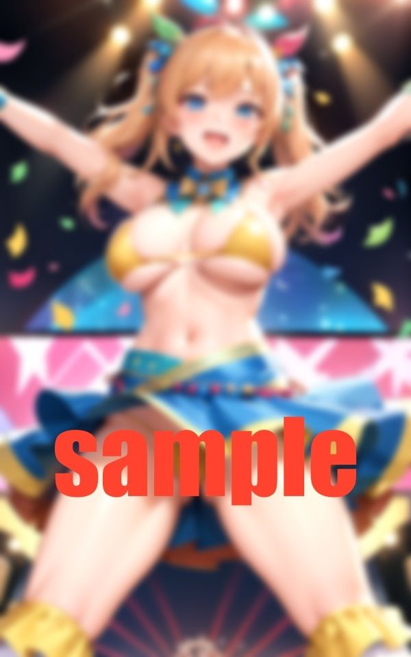 サンプル画像2:推しLive99人のアイドルたち(寵AI一身) [d_365868]