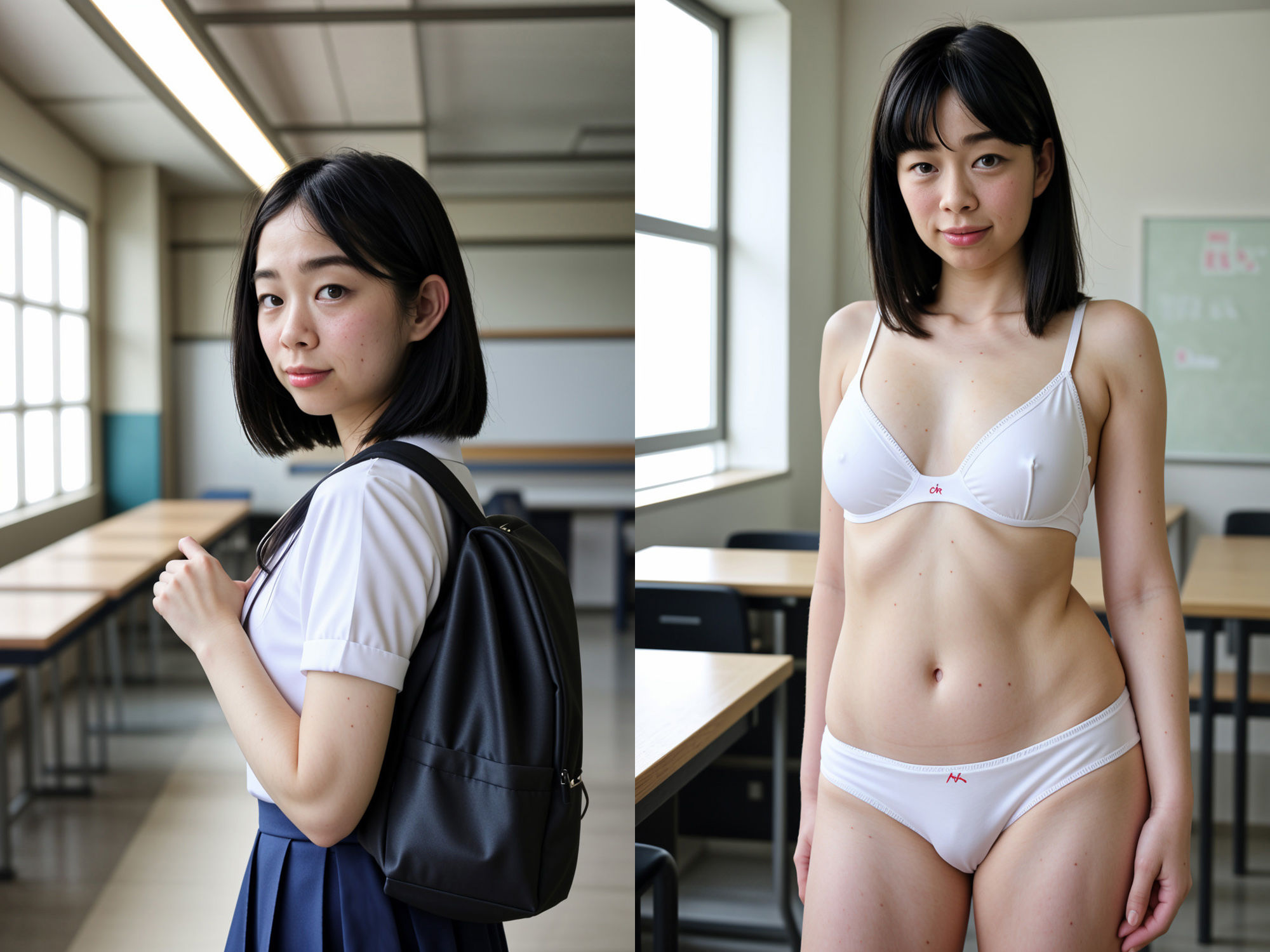 サンプル画像3:かわいすぎない普通の子の、日常とえっちな姿。 ＃1 上村花 21歳(くまこ企画) [d_365880]