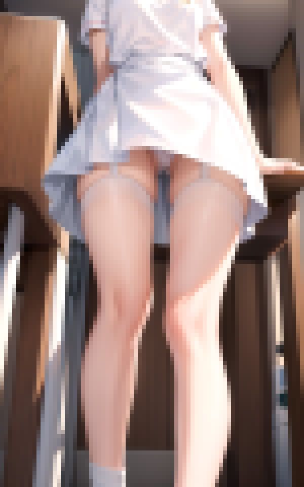 サンプル画像2:パンチラナースの足が好き(プログラミングポルノ社) [d_365887]