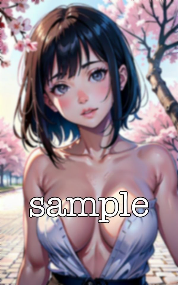 サンプル画像2:花見スペシャル100連発！Gカップのセーターニットが桜の下でほろ酔い気分(性欲モンスター企画) [d_365944]