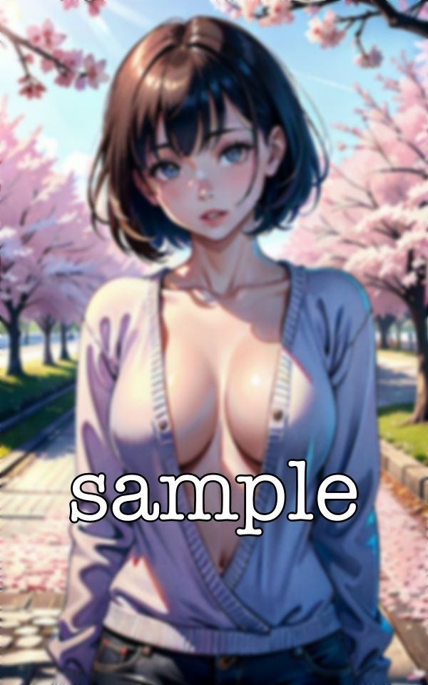 サンプル画像1:幼なじみがFカップの爆乳おっぱいを見せてくれた・・・22歳の春に花見をしてえちえち美少女(ぷにぷに研究所) [d_365947]