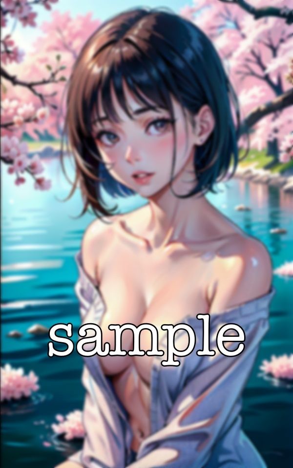 サンプル画像2:幼なじみがFカップの爆乳おっぱいを見せてくれた・・・22歳の春に花見をしてえちえち美少女(ぷにぷに研究所) [d_365947]