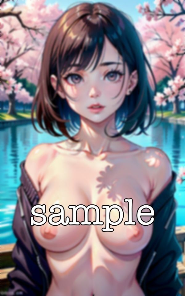 サンプル画像5:桜の下で・・・新人歓迎で花見をしたらGカップの露出を開放スペシャル！(オタクな写真館) [d_365949]