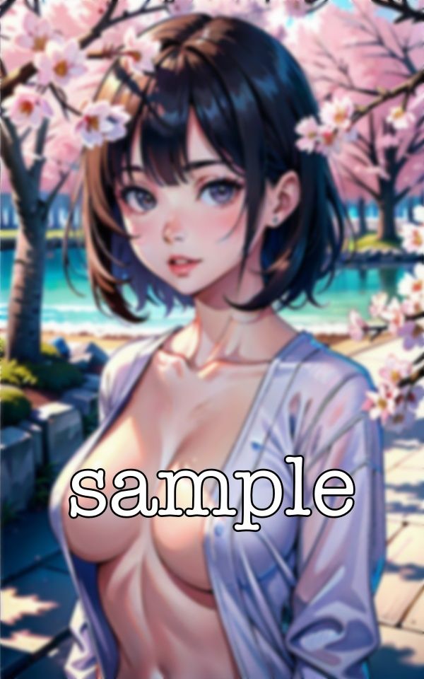 サンプル画像6:桜の下で・・・新人歓迎で花見をしたらGカップの露出を開放スペシャル！(オタクな写真館) [d_365949]