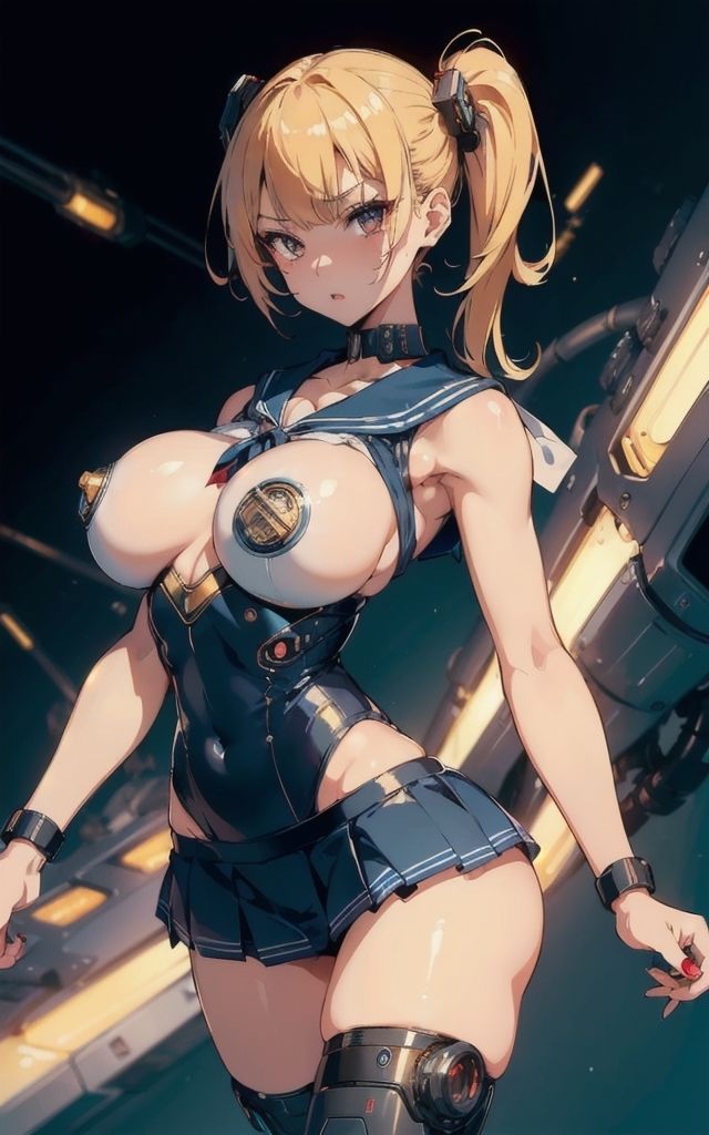 サンプル画像3:女子校生サイボーグ 【AI美女イラスト集】(AI picture factory) [d_365961]