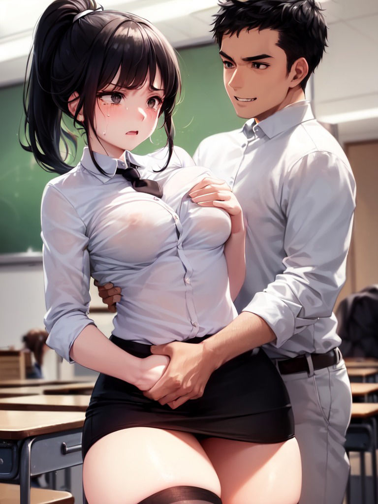 サンプル画像2:犯●れた新米教師(ぽりっしゅ本舗) [d_365981]