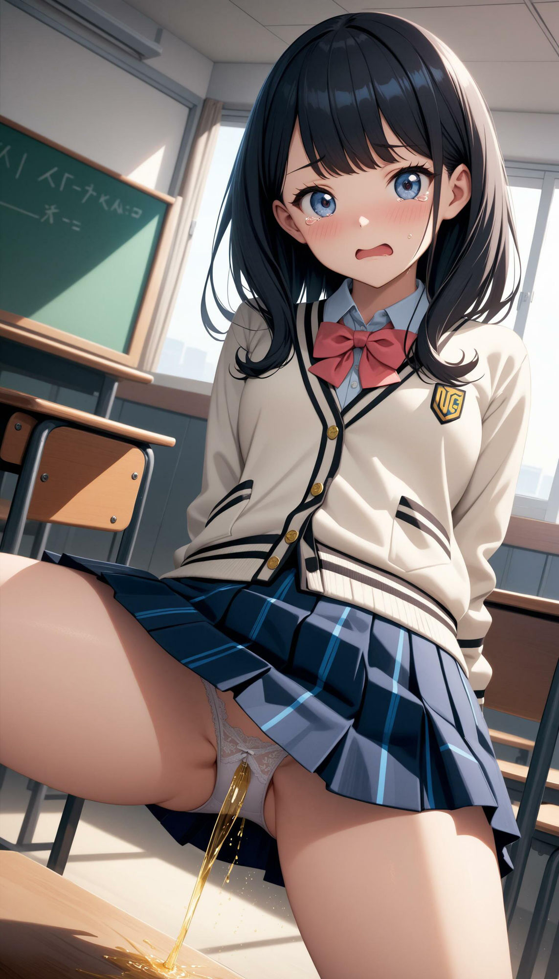 サンプル画像2:【高画質】女子校生のパンティおもらし(AI_Shiteru) [d_366016]