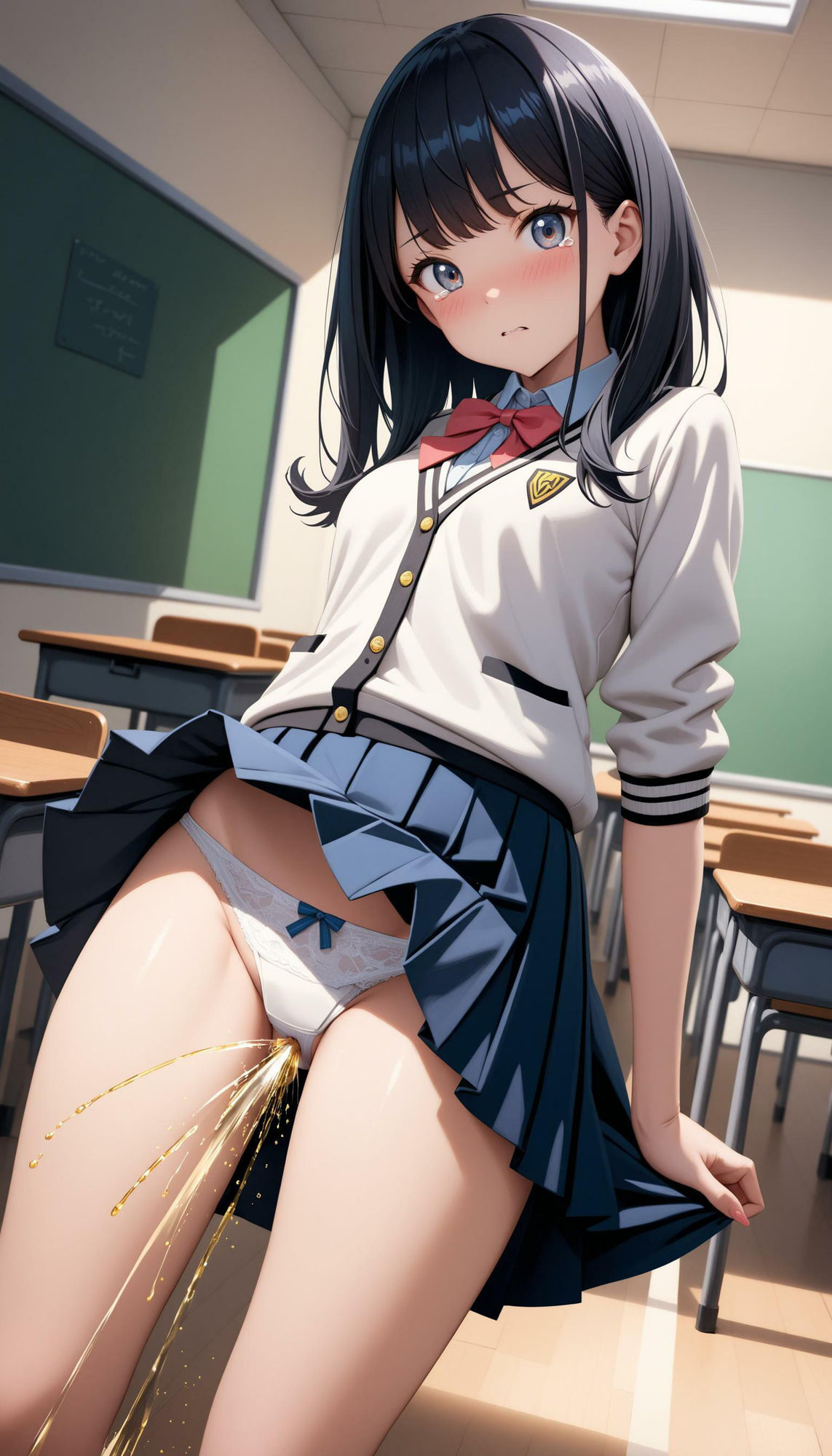 サンプル画像3:【高画質】女子校生のパンティおもらし(AI_Shiteru) [d_366016]