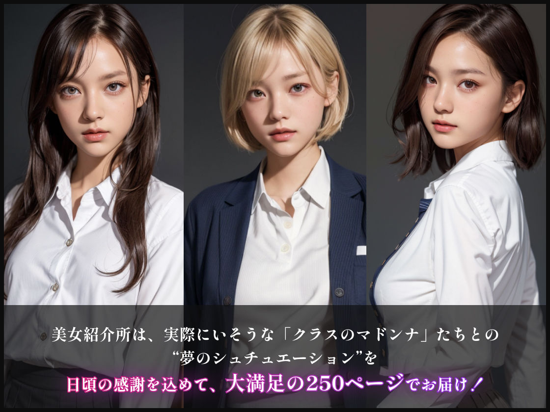 サンプル画像2:もしも学生時代にえっちな可愛い子と付き合えていたら(美女紹介所) [d_366040]