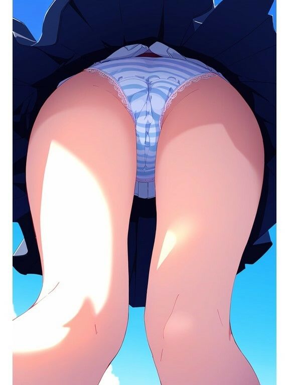 サンプル画像6:【下からパンチラ】JK学園生のパンツ大接近！真下に置いたスマホから新入生を撮影(AI欲イラスト屋さん：わんたんめん) [d_366183]