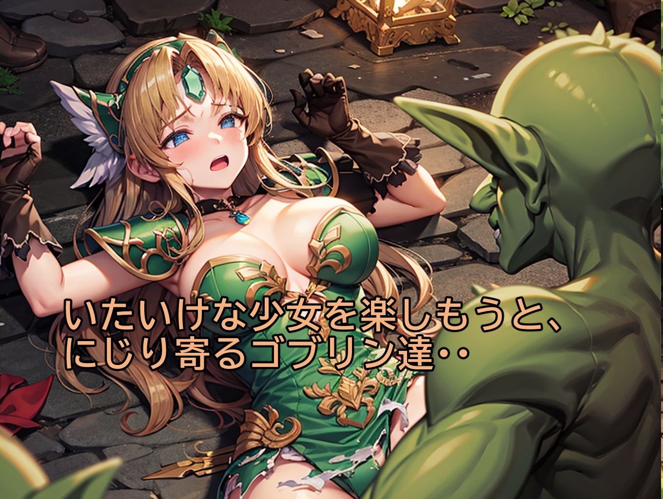 サンプル画像2:ゴブリン砲の襲撃(みみっくぼっくす) [d_366202]