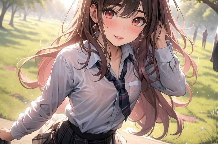 サンプル画像2:【あつがりな私達】 地球温暖化は深刻化 日本の南に位置する私たちの学校は サウナ状態 服より命を優先した私達が直面したのは カラダの温暖化問題でした・・ ＃1(スタジオかぐや) [d_366203]