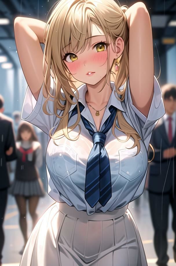 サンプル画像3:【あつがりな私達】 地球温暖化は深刻化 日本の南に位置する私たちの学校は サウナ状態 服より命を優先した私達が直面したのは カラダの温暖化問題でした・・ ＃1(スタジオかぐや) [d_366203]