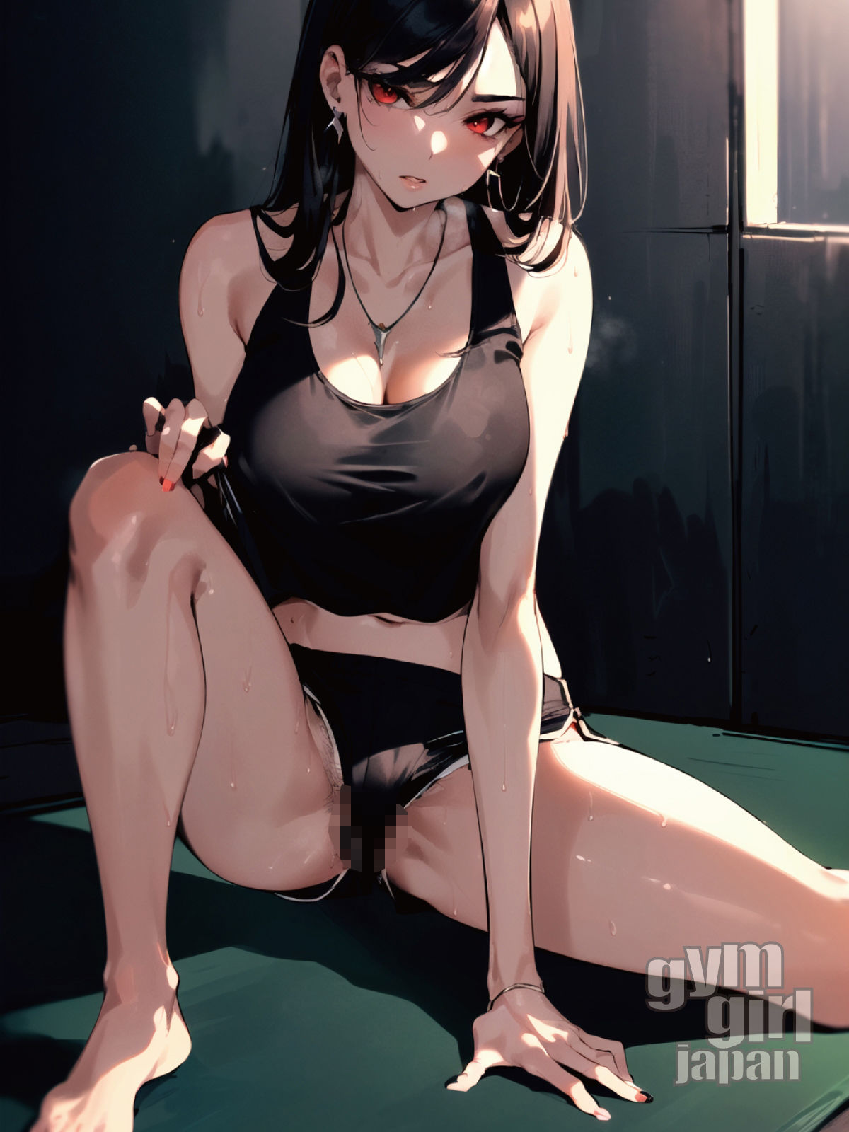 サンプル画像5:gymgirl Japan 2D-04 【キャリアウーマンの通勤電車、マンチラハミ毛ヨガ】(gymgirl Japan) [d_366208]