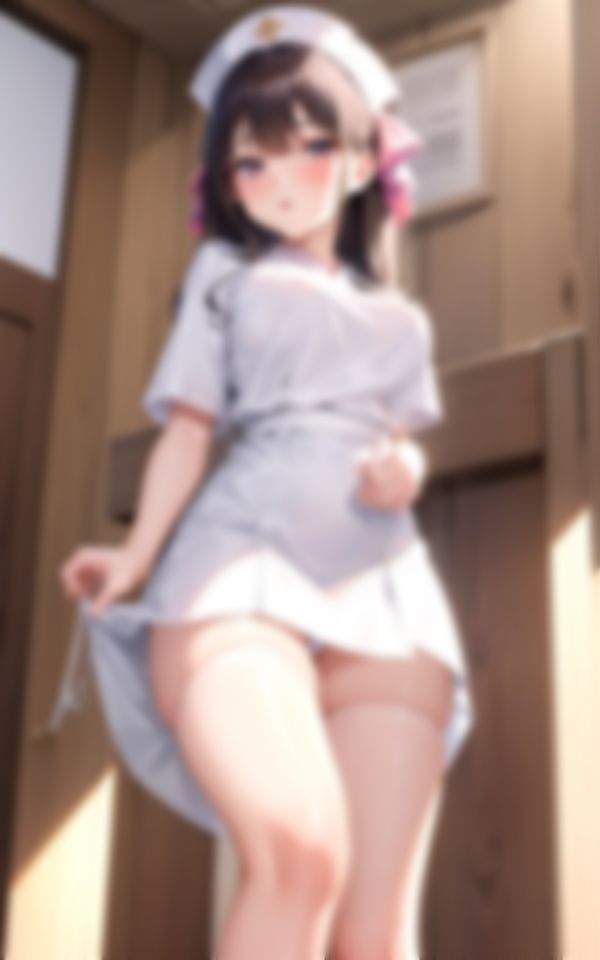 サンプル画像4:田舎の診療所で見つけたパンモロ新人美女ナース撮影記録80枚(美女AI製作LaBO) [d_366211]