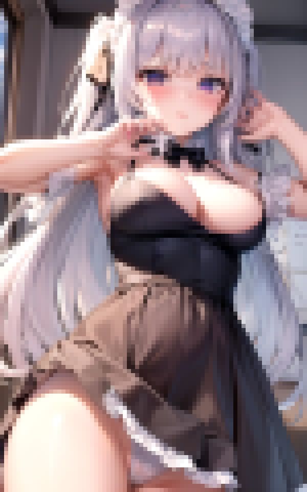 サンプル画像4:メイド喫茶の裏チェキ撮影(淫乱の川) [d_366253]