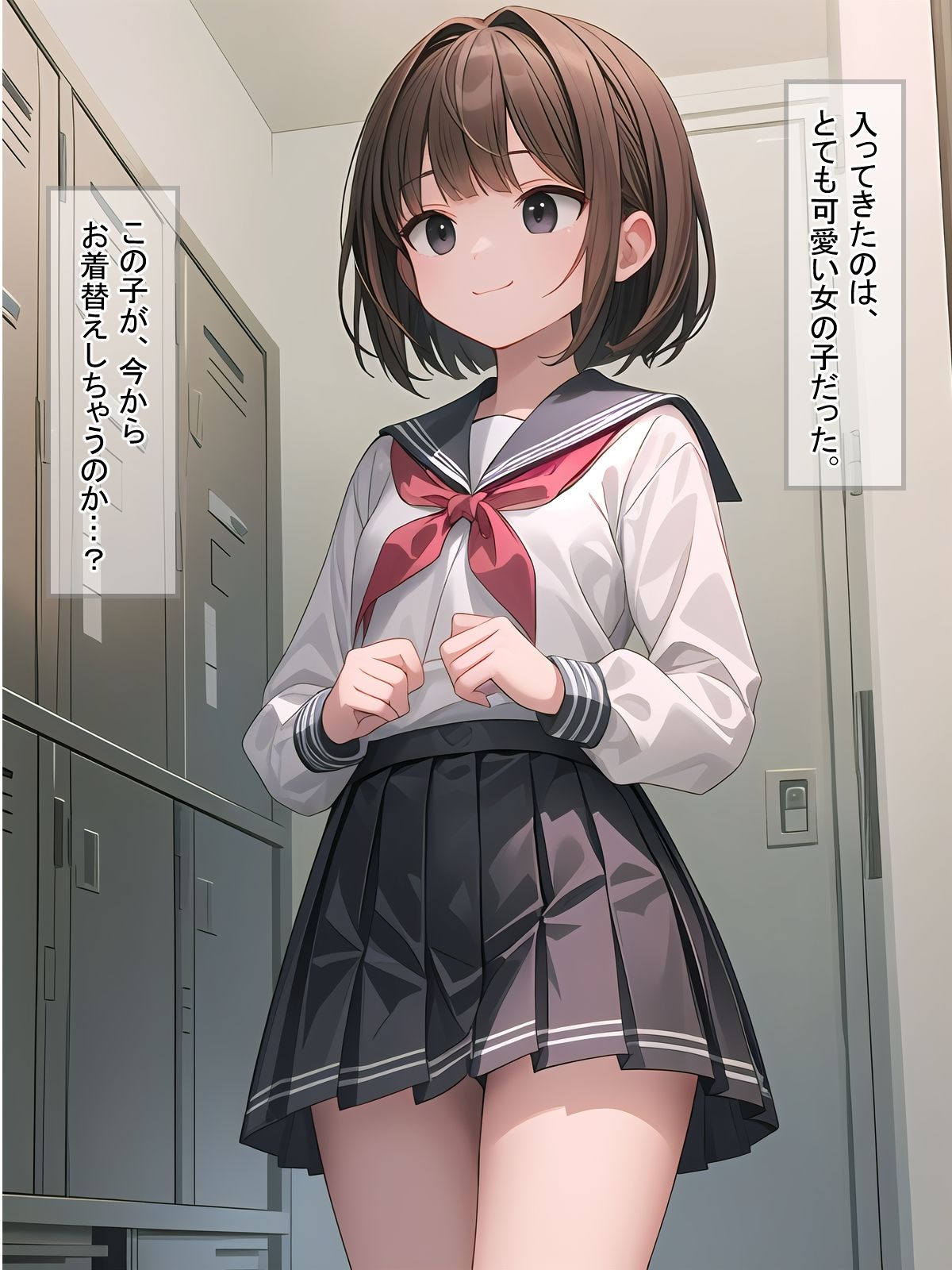 サンプル画像1:着替えを覗かれ、シャワー中に凸られちゃうお話し(ようこそ養豚場へ) [d_366306]