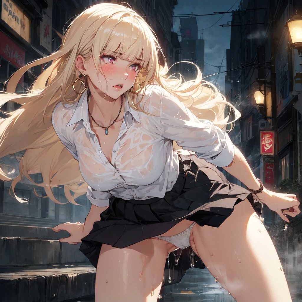 サンプル画像3:いつも挑発してくる金髪ギャルを犯してみた(AI friend) [d_366324]