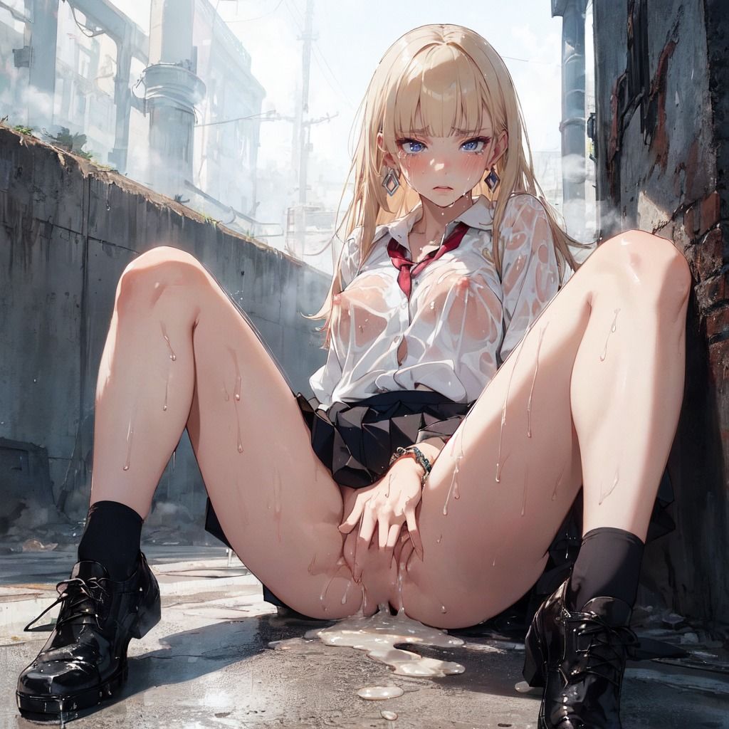 サンプル画像4:いつも挑発してくる金髪ギャルを犯してみた(AI friend) [d_366324]