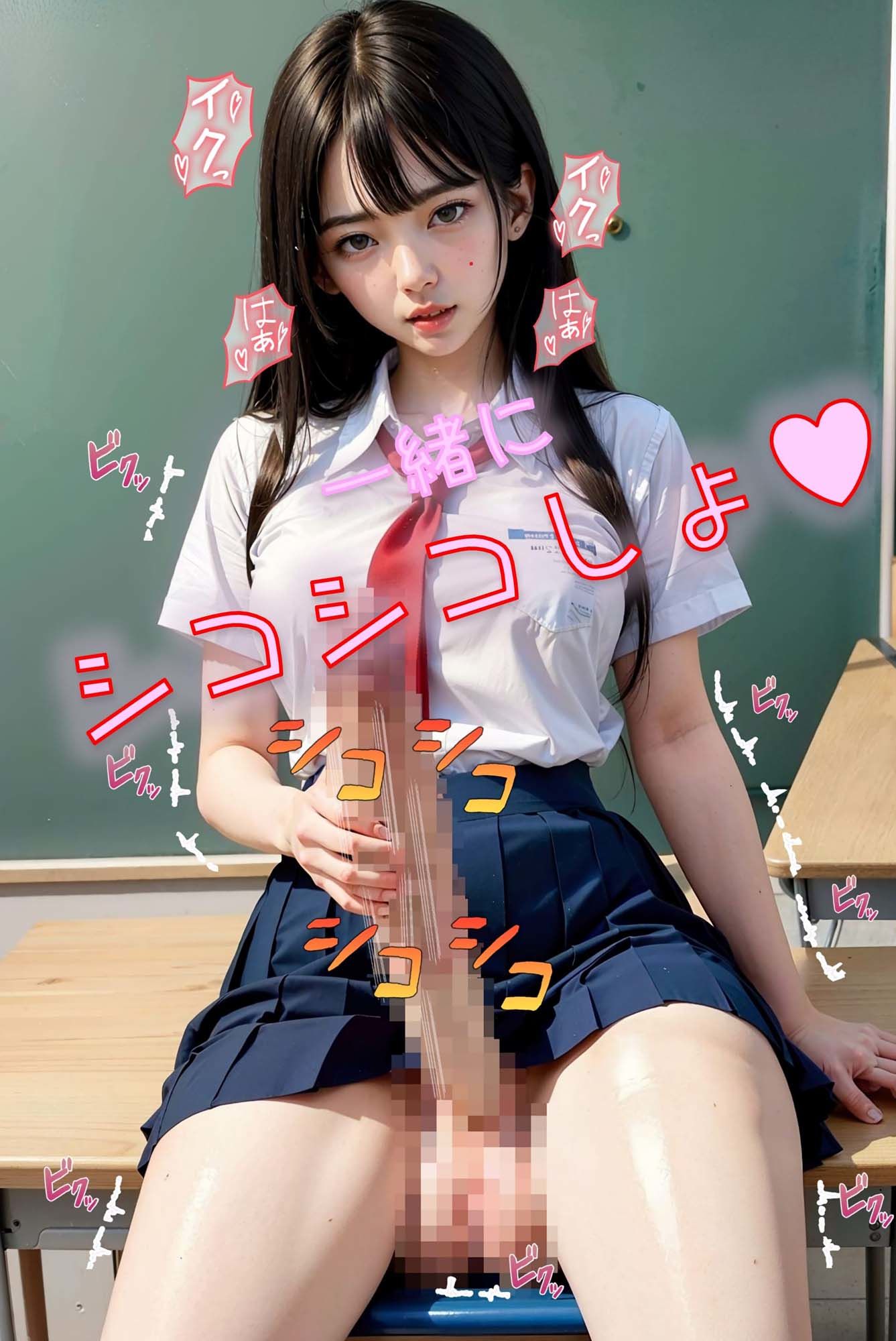 サンプル画像6:ふたなりでかちんぽJKのオ●ニー(エロエロ委員) [d_366428]