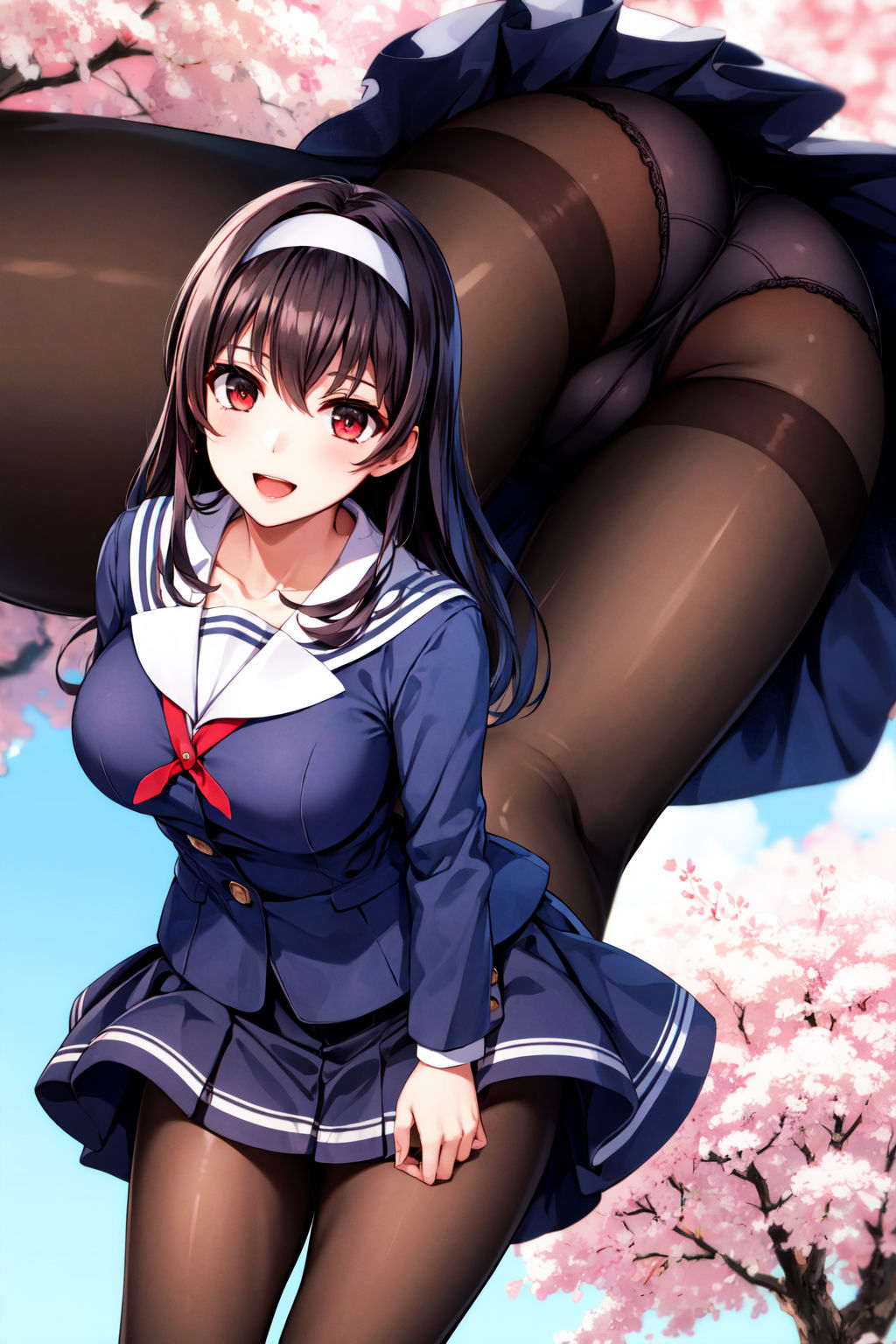 サンプル画像1:冴えない◯女の育て方 霞ヶ◯ 詩羽 逆さ撮りCG集(パンチラデビル) [d_366509]