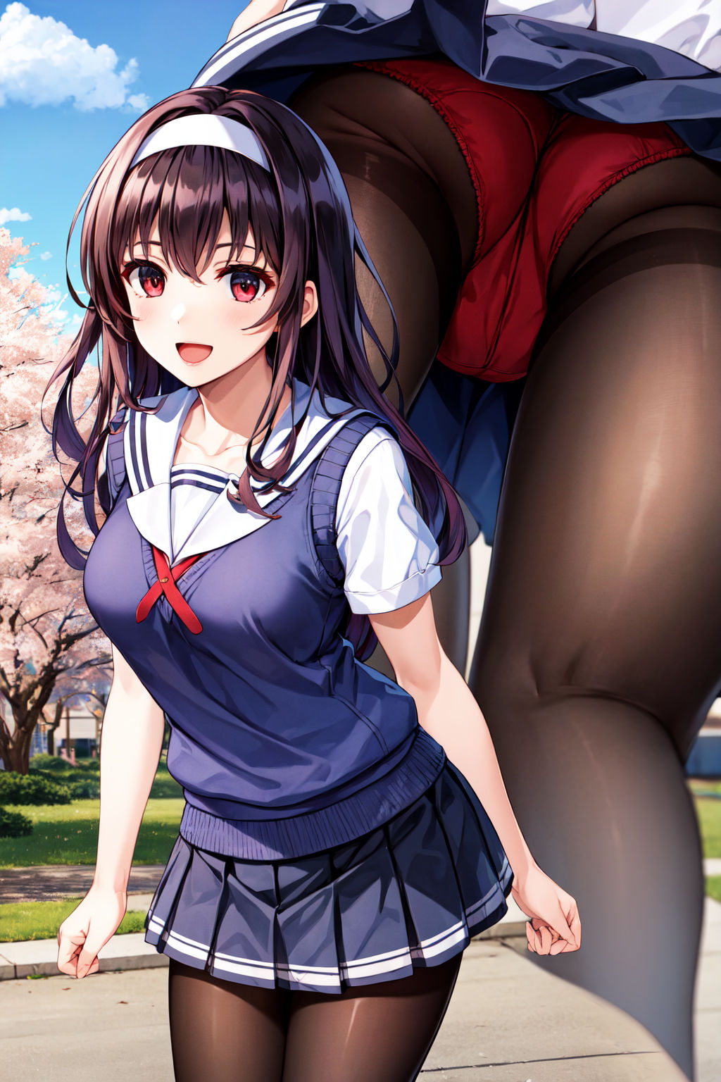 サンプル画像3:冴えない◯女の育て方 霞ヶ◯ 詩羽 逆さ撮りCG集(パンチラデビル) [d_366509]