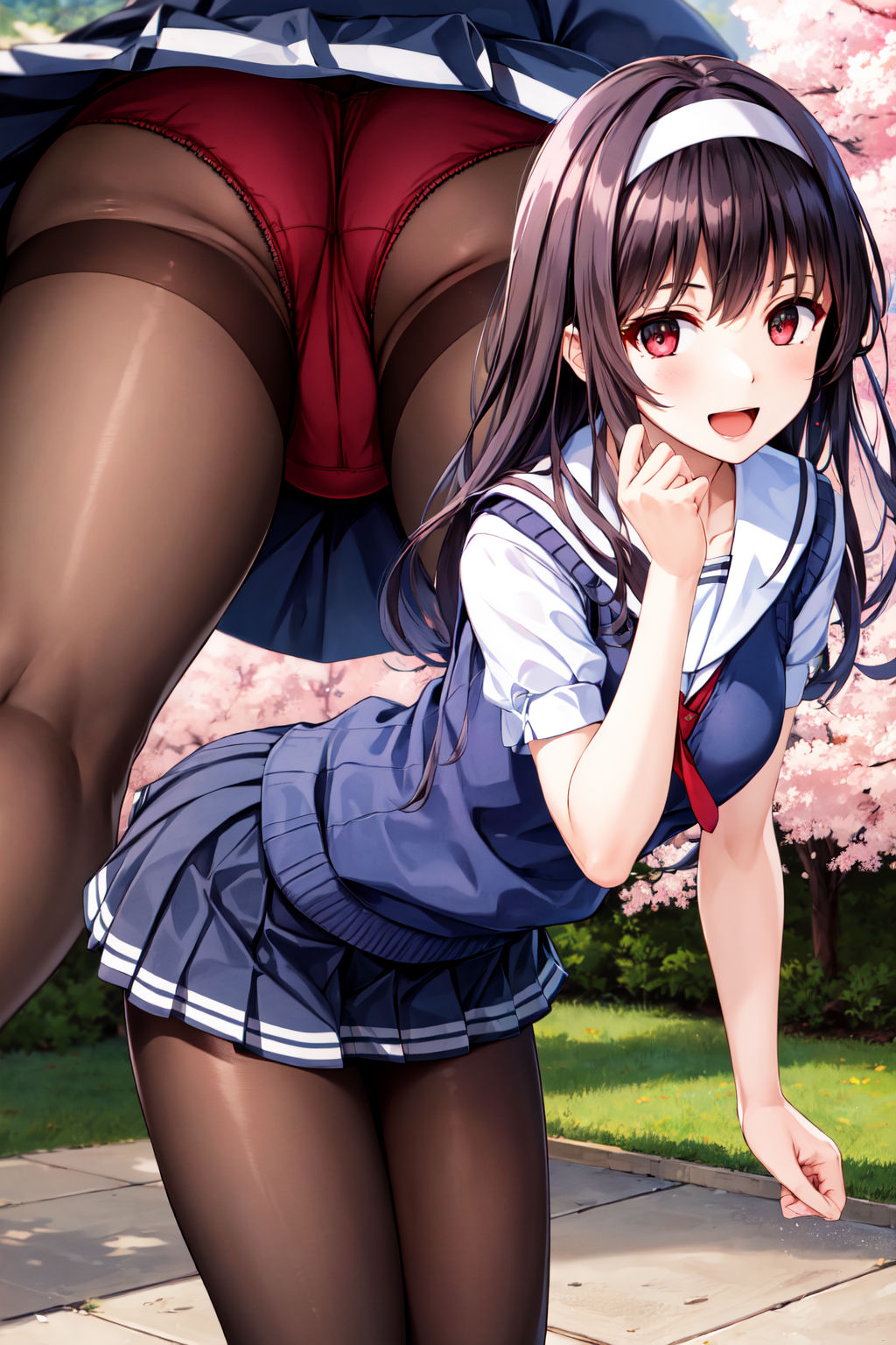 サンプル画像4:冴えない◯女の育て方 霞ヶ◯ 詩羽 逆さ撮りCG集(パンチラデビル) [d_366509]