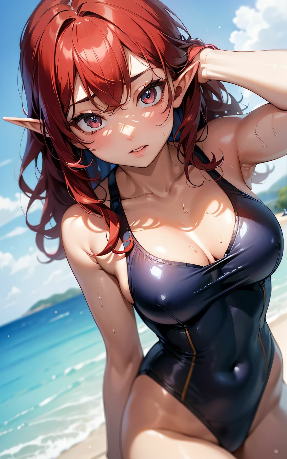 サンプル画像5:Kawaii！ girls collection 11 『エルフ×競泳水着×フェチ』(Kawaii！ girls project) [d_366566]