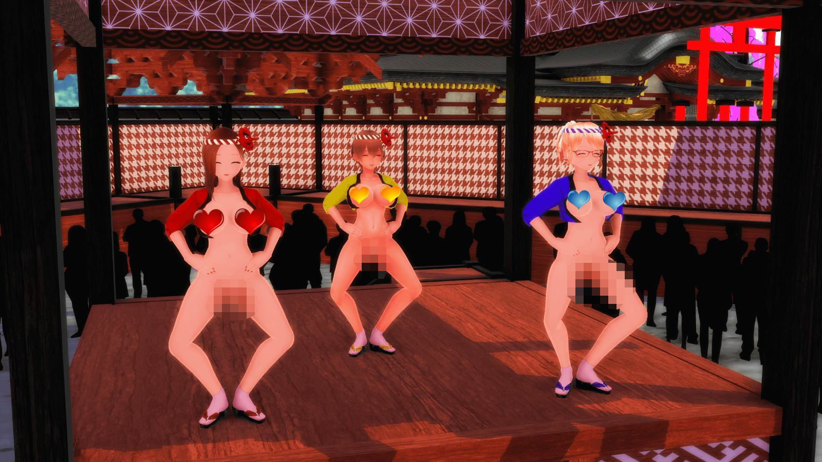 サンプル画像3:【ふたなりダンス】チンプラガールズのふんどしご開帳ダンス（通常版）(JOKERのアトリエ) [d_366634]