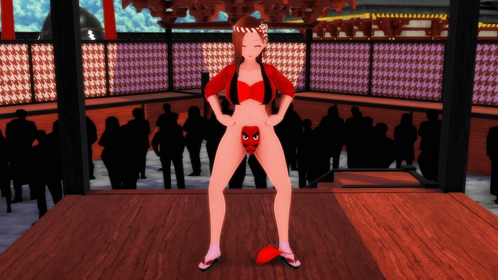 サンプル画像1:【ふたなりダンス】チンプラガールズのふんどしご開帳ダンス（応援版）(JOKERのアトリエ) [d_366645]